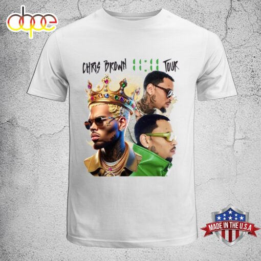 Chris Brown Tour 11.11 Music 2024 Unisex T-Shirt