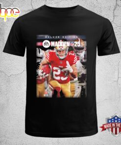 Christian McCaffrey On Cover Athlete The EA Sports Madden NFL 25 Deluxe Edition Unisex T-Shirt