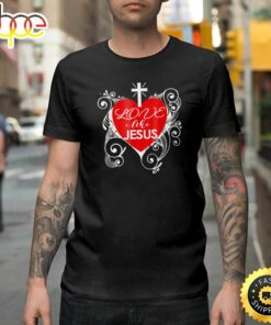 Christian Valentine-Love Like Jesus Trendy Heart Happy Valentines Day Unisex T-shirt