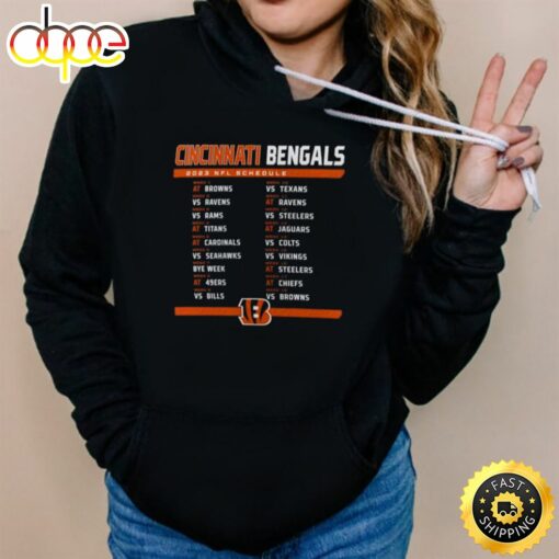 Cincinnati Bengals 2023 Nfl Schedule T-Shirt