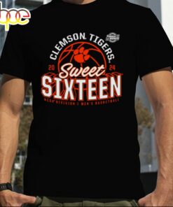 Clemson Tigers 2024 Ncaa Men’s Basketball Tournament March Madness Sweet Sixteen T-Shirt