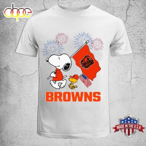 Cleveland Browns Happy 4th Of July Independence Day Unisex T-Shirt