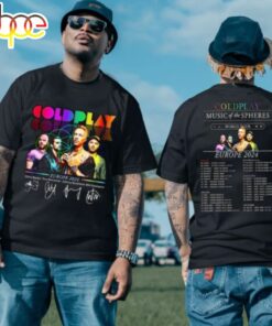 Coldplay Band Music Of The Spheres Tour 2024 World Tour Europe 2024 Shirt