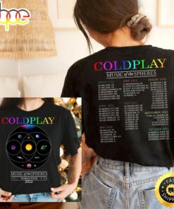 Coldplay Music Of The Spheres World Tour 2022 Dates T-shirt