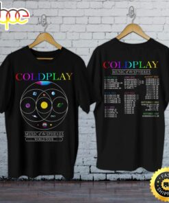 Coldplay Music Of The Spheres World Tour 2022 Dates Unisex T-shirt