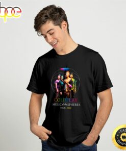 Coldplay World Tour 2022 Coldplay Music Of The Spheres Black T-shirt