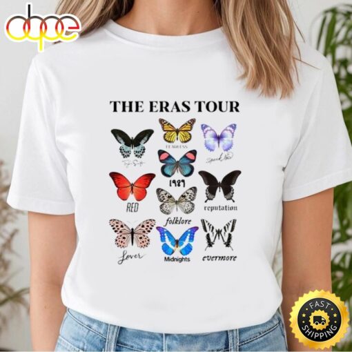 Comfort Colors The Eras Tour Butterfly Vintage T-Shirt