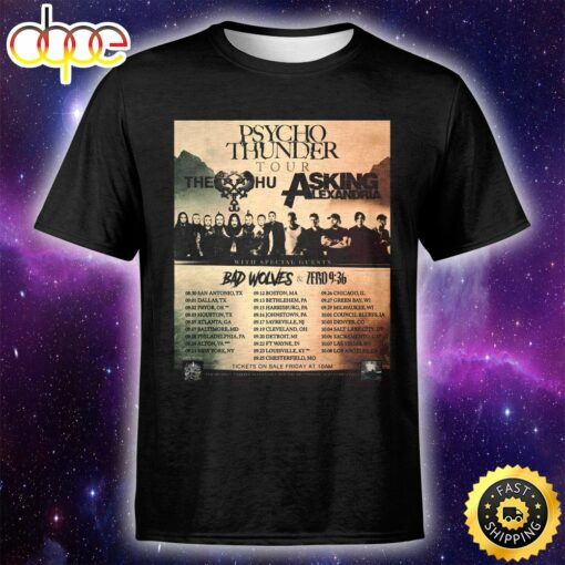 Concert The Hu Asking Alexandria  Sep 03 Tour 2023 Houston Unisex Tshirt