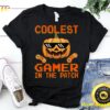 Coolest Gamer In The Patch Boys Kids Halloween Pumpkin T-Shirt