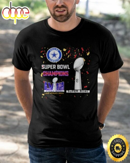 Cowboys Super Bowl Champions Lviii Las Vegas 2024 Shirt