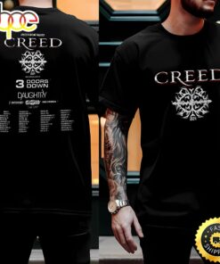 Creed 2024 Tour Summer Of 99 Tour Two Sided Shirt