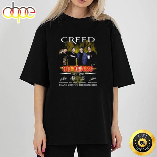 Creed 30 Years 1994-2024 Thank You For The Memories T-Shirt