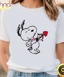 Cupid Peanuts Snoopy Valentine Shirt