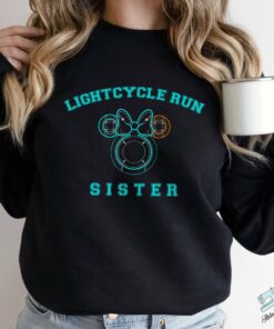 Custom Disney Mickey Minnie Tron Lightcylce Run Ride Shirt