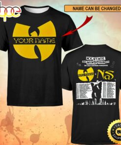 Custom Name Logo Wutang And Nas N.Y State Of Mind Tour 2023 Basic T-shirt