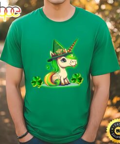 Cute And Funny St Patrick’s Day Unicorn Design Lepricorn T-shirt