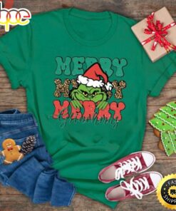 Cute Disney Dr Seuss Merry Christmas Grinch T Shirt