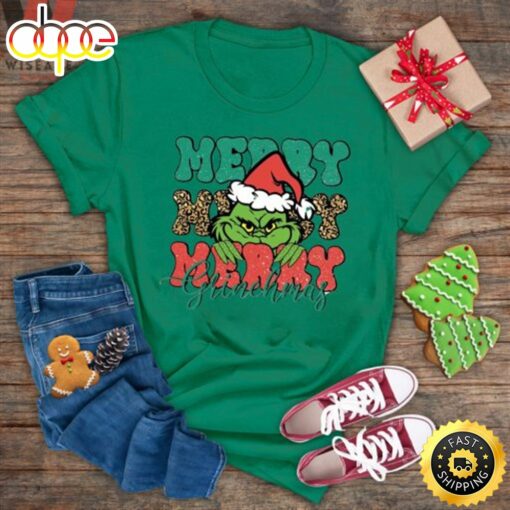 Cute Disney Dr Seuss Merry Christmas Grinch T Shirt