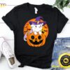 Cute Halloween Shirt Girls Women Witchy Unicorn Halloween T-Shirt