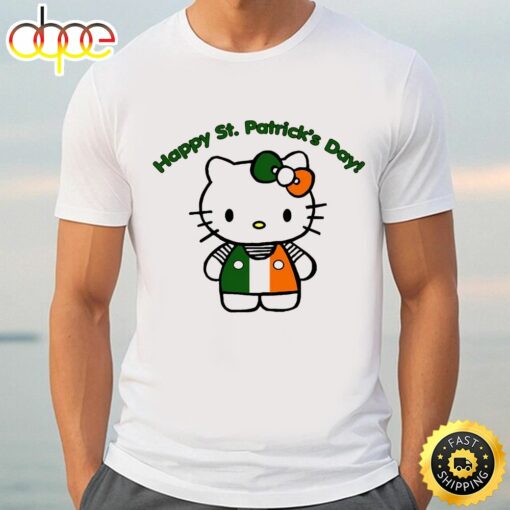 Cute Hello Kitty Happy St Patricks Day T-Shirts