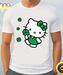 Cute Lucky Irish Hello Kitty St Patricks Day T-Shirts