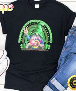Cute Lucky Rainbow Gnome Happy St Patricks Day Family Outfit T-Shirt