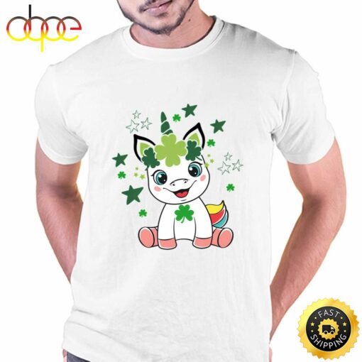 Cute Unicorn St Patricks Day T-shirt