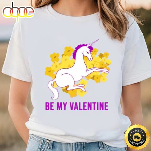 Cute Valentine Unicorn Valentine’s Day T-Shirt