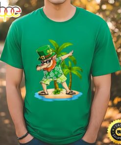 Dabbing Leprechaun Happy St Patricks Day Aloha Hawaii T-Shirt