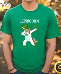 Dabbing Lepricorn Irish Unicorn Patricks Day T-Shirt