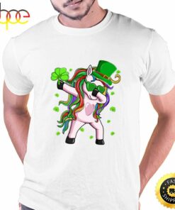 Dabbing Lepricorn Irish Unicorn St Patricks Day T-Shirt