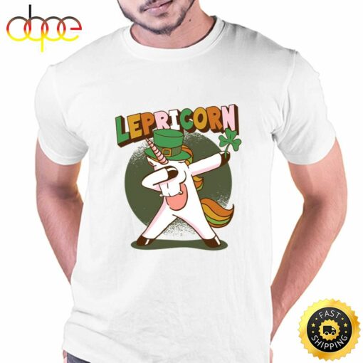 Dabbing Lepricorn Unicorn Leprechaun T-Shirt