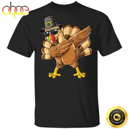 Dabbing Turkey Thanksgiving Day Gift Shirt Graphic Cool Best Gift For Boyfriends