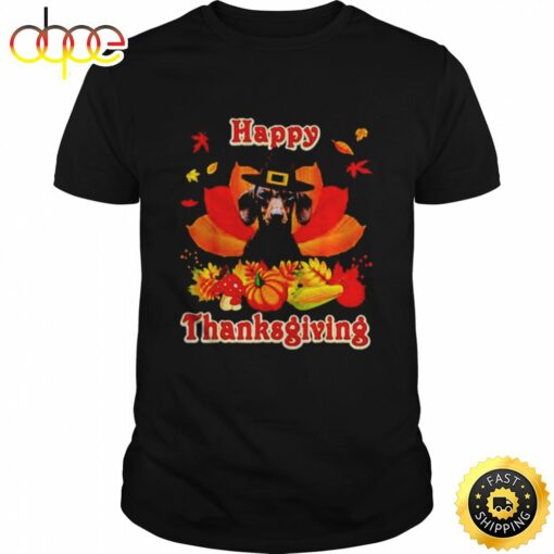 Dachshund Happy Thanksgiving Shirt