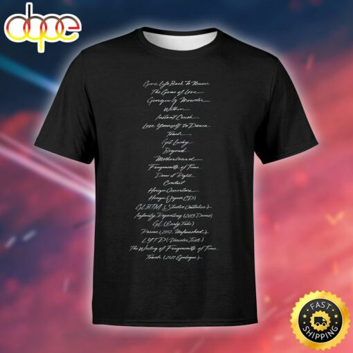 Daft Punk Give Life Back To Music Lyrics Unisex Black T-Shirt