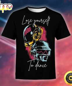 Daft Punk Poster Lose Yourself To Dance Unisex Black T-Shirt