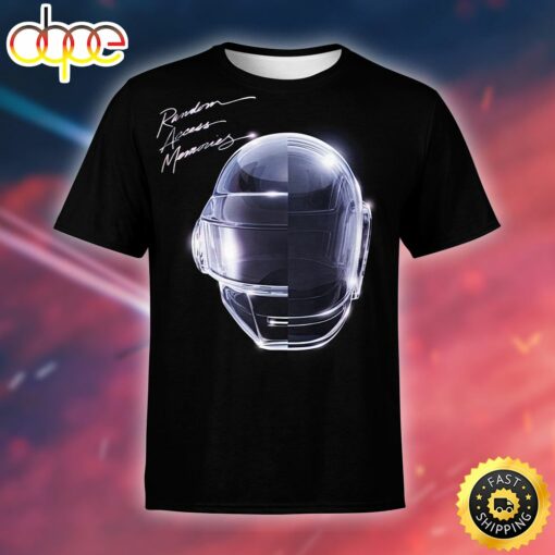 Daft Punk Random Access Memories Unisex Black T-Shirt