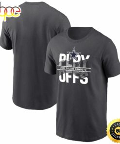 Dallas Cowboys 2022 NFL Playoffs Iconic Anthracite T-shirt