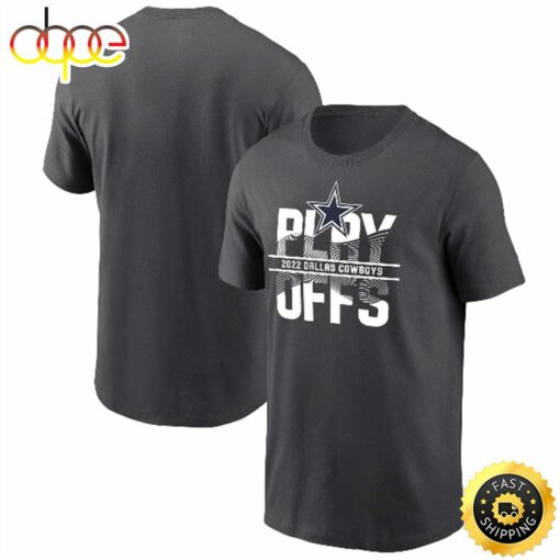 Dallas Cowboys 2022 NFL Playoffs Iconic Anthracite T-shirt