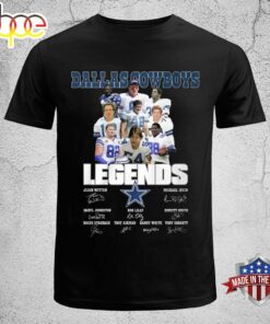 Dallas Cowboys Legends Thank You For The Memories Signatures Shirt
