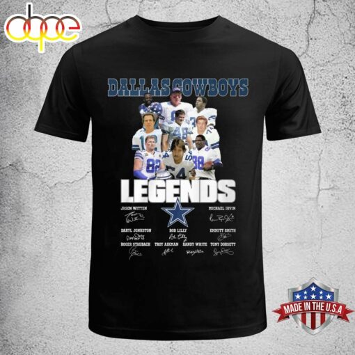 Dallas Cowboys Legends Thank You For The Memories Signatures Shirt