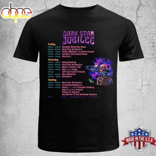 Dark Star Jubilee May 24 – 26 Tour 2024, Legend Valley, Thornville, OHIO Shirt