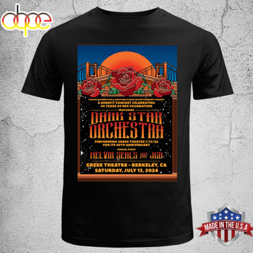 Dark Star Orchestra July 13 2024 Greek Theatre Berkeley T-shirt