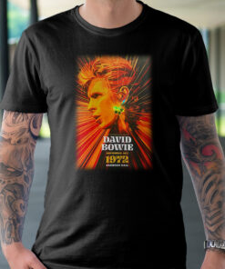 David Bowie New York City 1972 Tour 2022 Unisex Black T-shirt