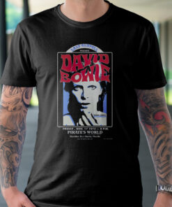 David Bowie New York City 1972 Tour 2022 Vintage Unisex Black T-shirt