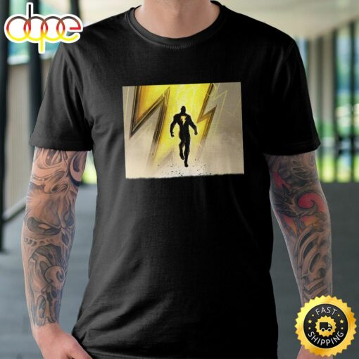 Dc Comics Black Adam Lightning Portrait T-shirt