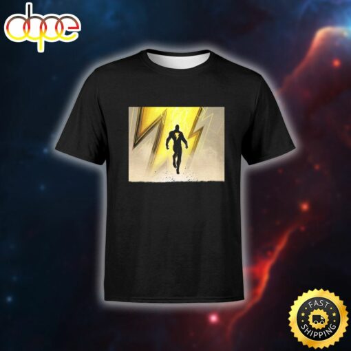 Dc Comics Black Adam Lightning Portrait T-shirt