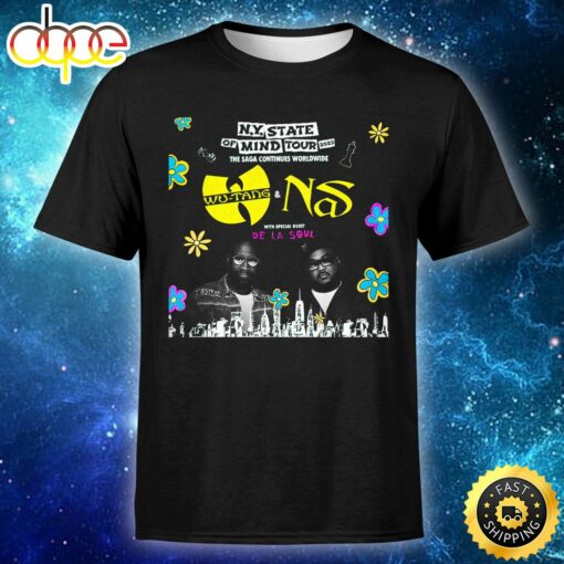 De La Soul Added To Nas &amp Wu-Tang Clan’s N.Y. State Of Mind Tour Unisex Tshirt