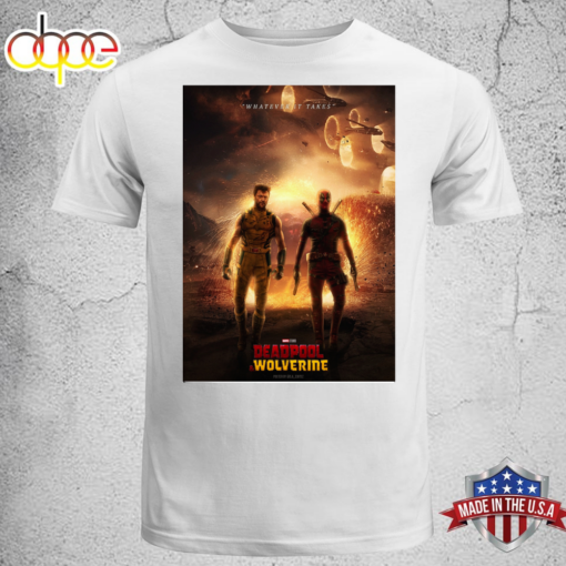 Deadpool 3 And Wolverine Movie 2024 Unisex T-shirt Tee