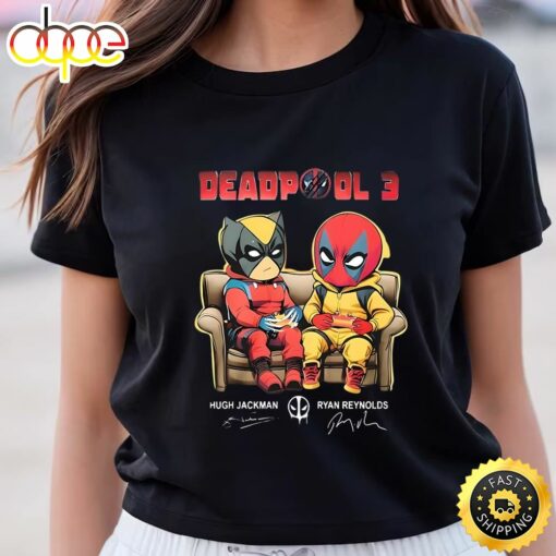 Deadpool 3 Ryan Reynolds And Hugh Jackman TV Show Signatures Shirt